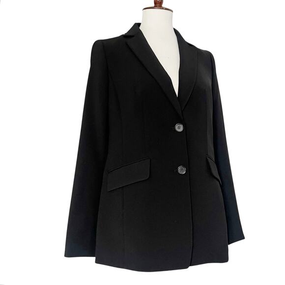 NWT Talbots Women's Black Easy Travel Double Breasted Blazer Jacket Size 2 - Picture 5 of 12